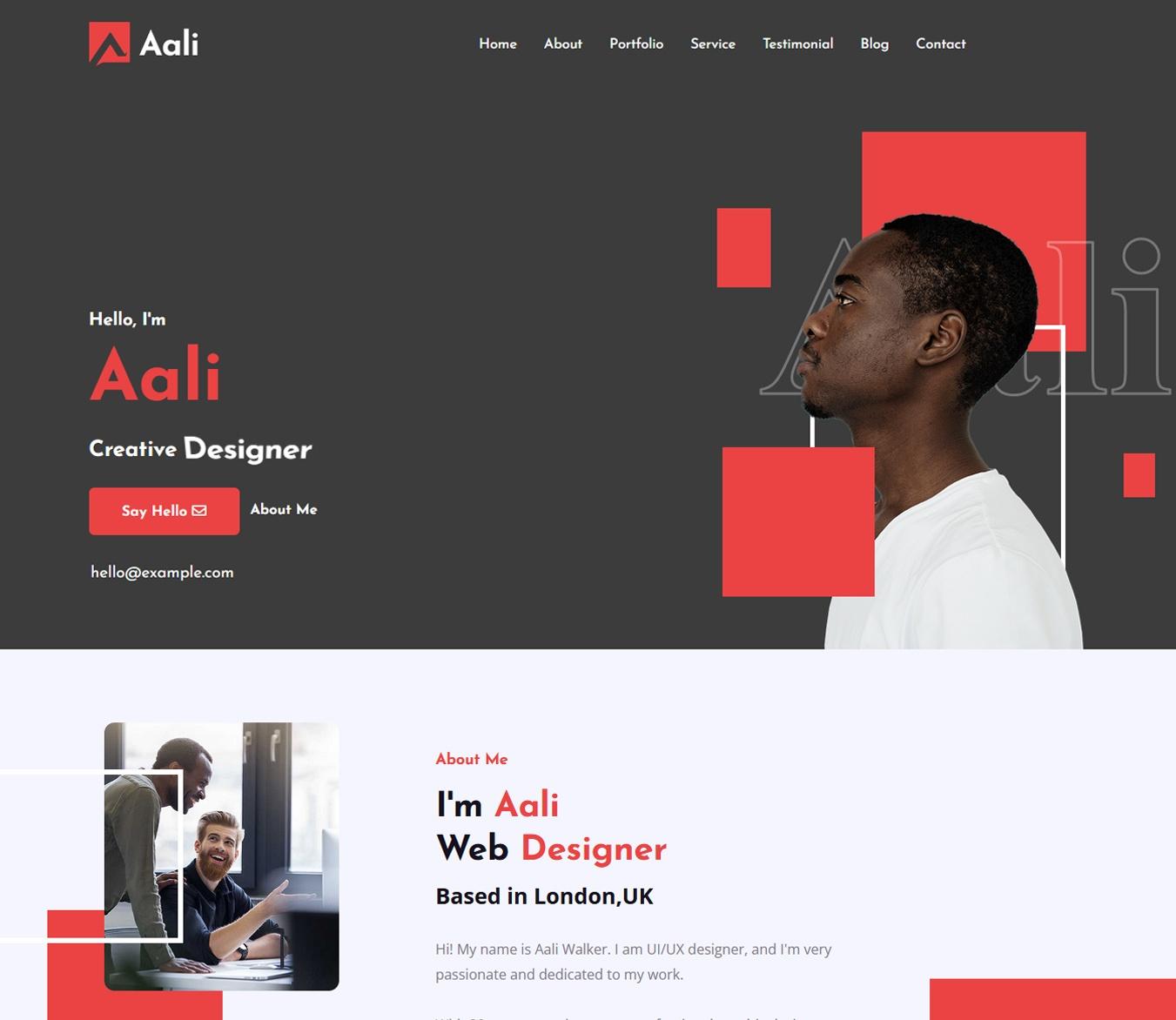 Personal Portfolio Joomla 4 Template