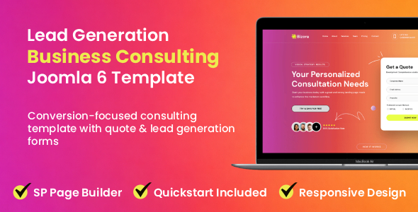 Bizora – Business Consulting Joomla 6 Template