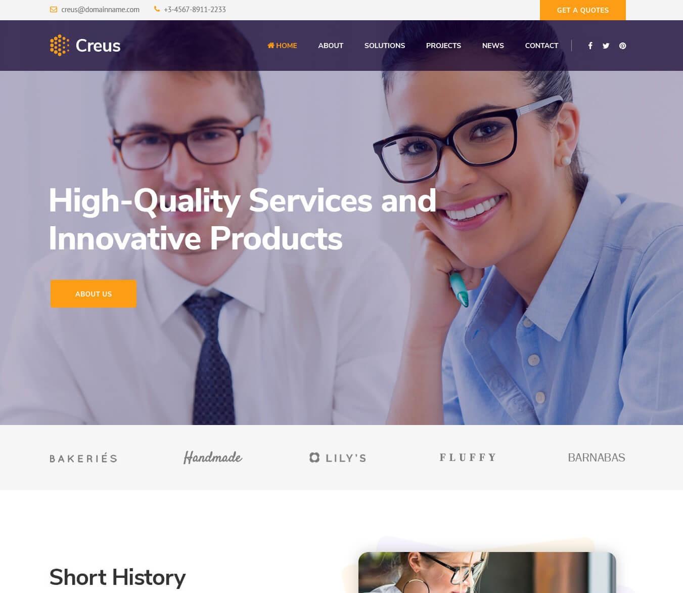 Creus - Business and Financial Consulting WordPress Theme