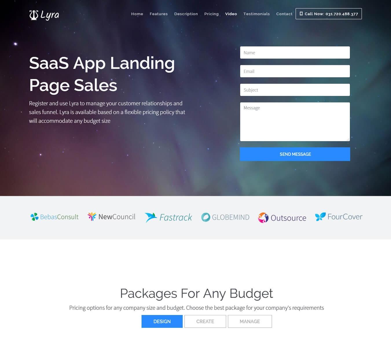 Lyra - SaaS App Landing Page Joomla 5 Template