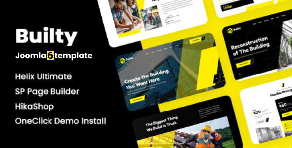 Joomla 6 template for construction companies