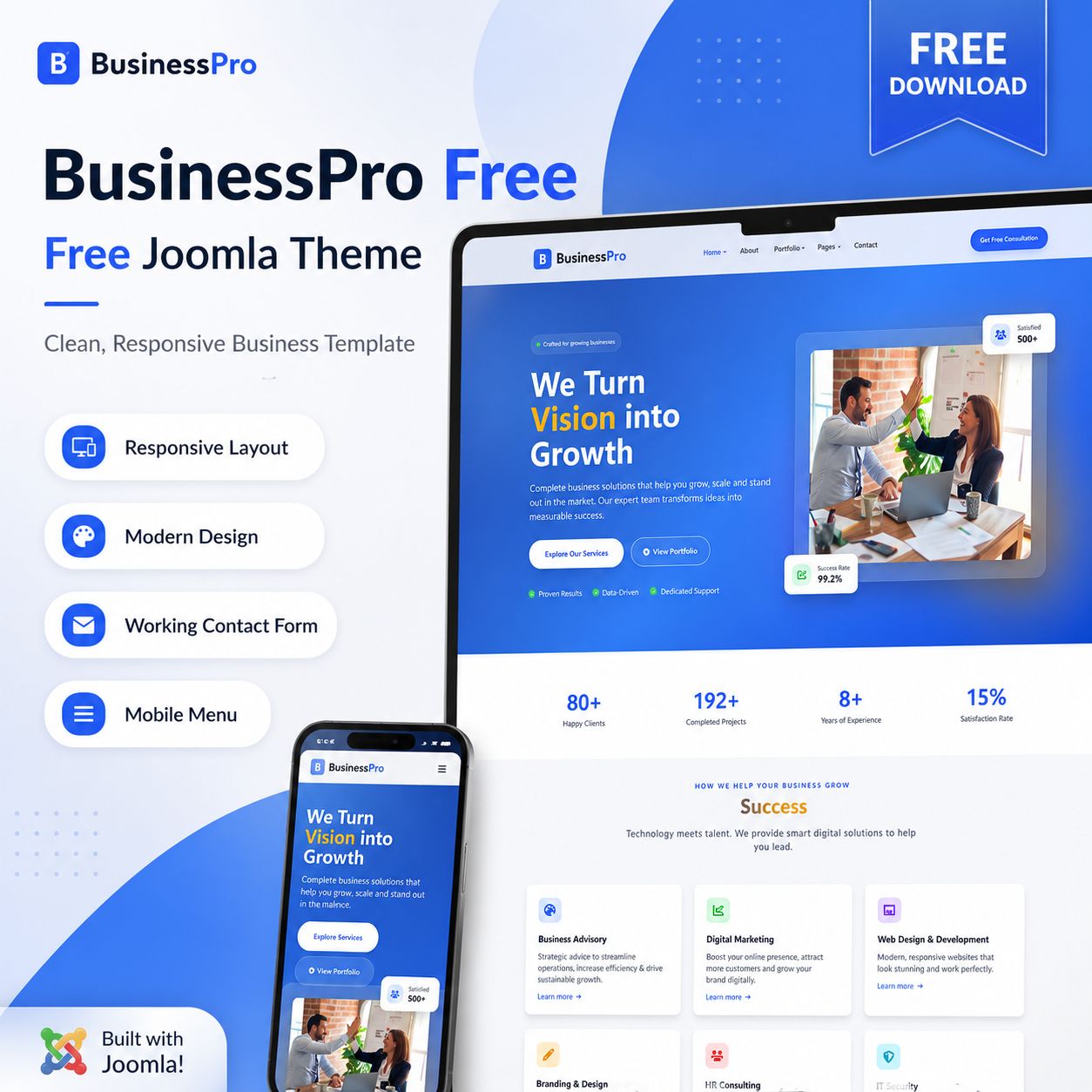 Free One-Page HTML Business Template by Payo Themes