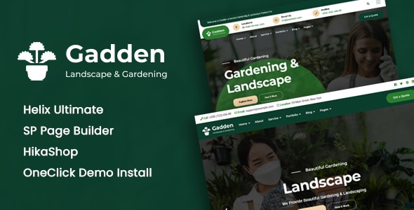 Garden &amp; Landscaping Joomla 6 Template